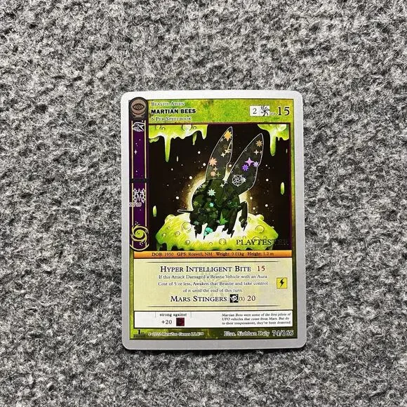Metazoo Playtester Martian Bees Seance 1st Edition Silver Border Reverse Holo