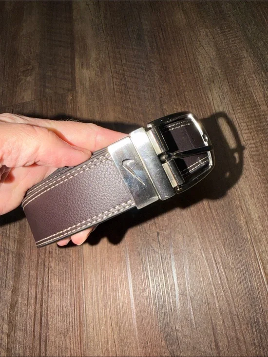 Nike Reversible Leather Belt Mens Brown Black no size see measurements