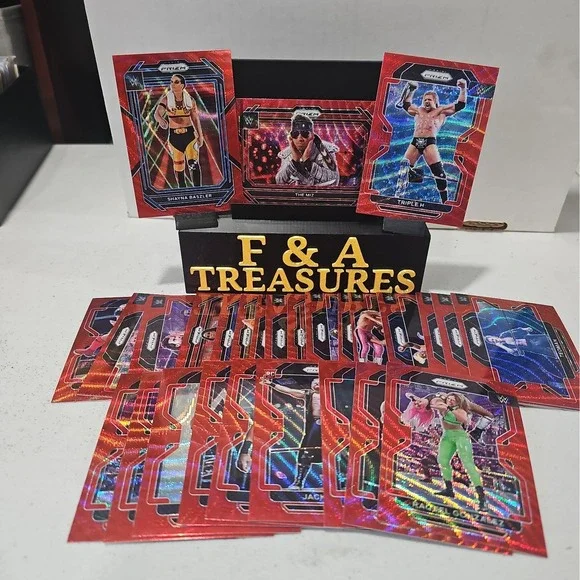 Lot Of 28 2022 Panini Prizm WWE Of Ruby Wave Prizm No Dupes