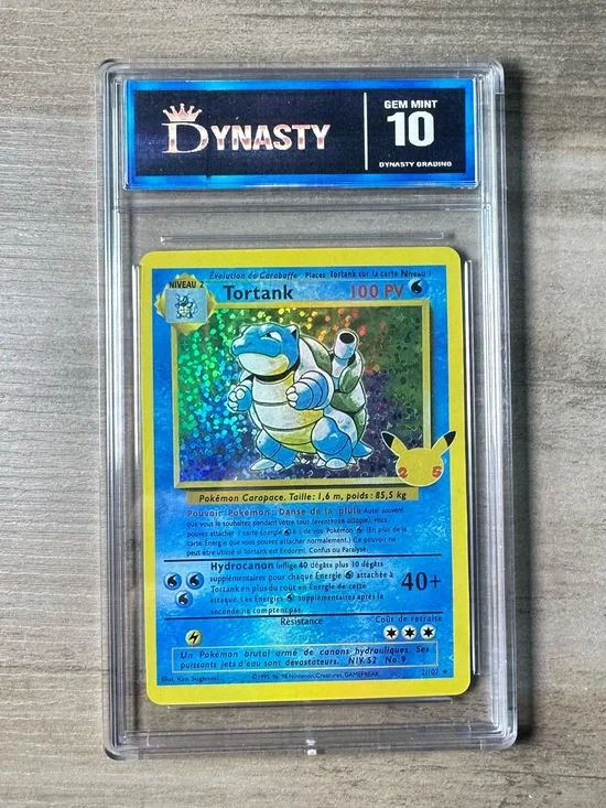 Tortank 1999 Pokemon #2 Holographic Gem Mint 10 Novelty Card. Proxy.