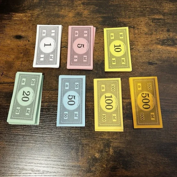 Vintage Monopoly Money 1999 Game Replacement Only Bills‎ Play Money
