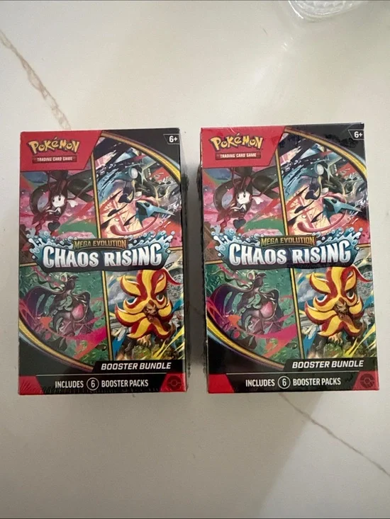 2 - Pokémon bundle packs - Chaos Rising Booster Bundle - mega evolution -