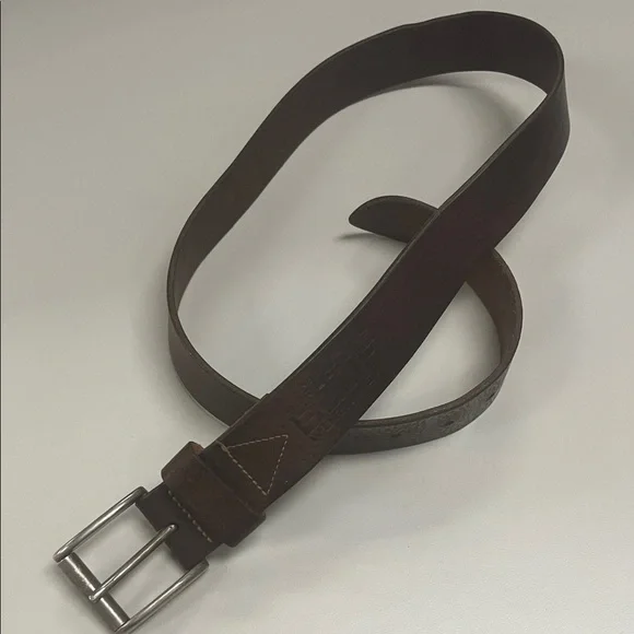 Original Structure BLUE Workwear Classic Dark Brown Leather Belt SZ 34