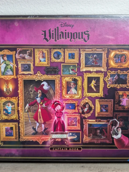 Disney Villainous Captain Hook Wall Art - Purple, Gold, Red