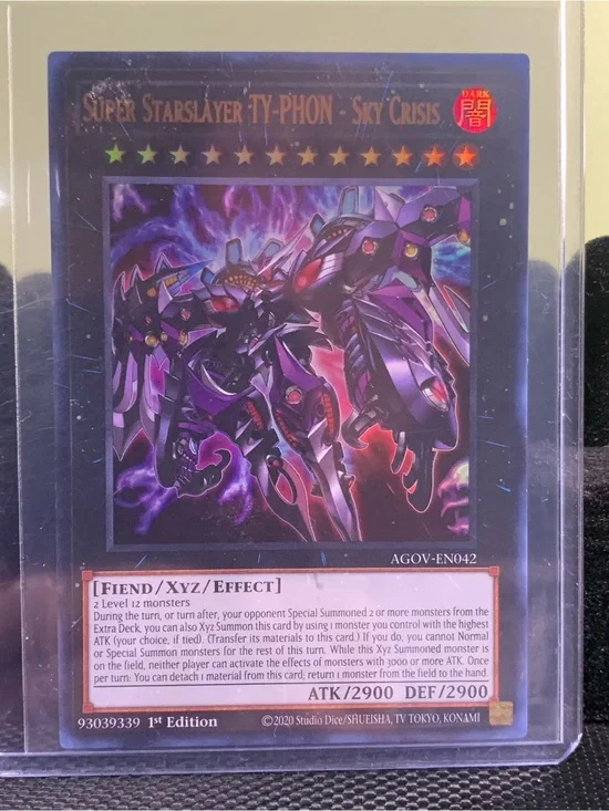 Yu-Gi-Oh Super Starslayer Ty-Phon - Sky Crisis (Purple, Black) Trading Card