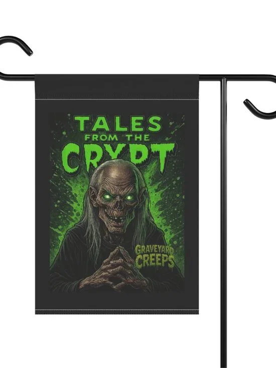Tales from the Crypt Graveyard Creeps Garden Flag