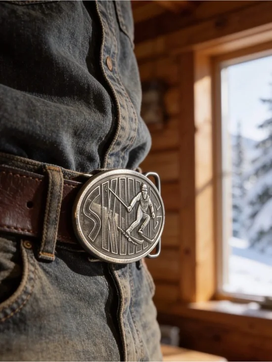 Vintage Pewter Belt Buckle