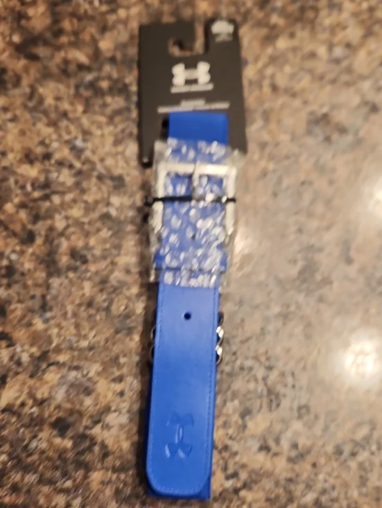Under Armour Men's Royal Blue  Athletic Baseball Belt OSFA
