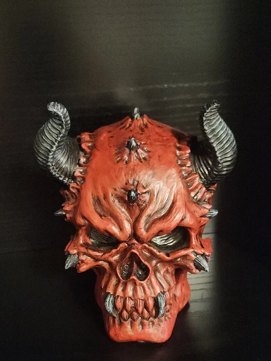 Spirit Halloween Demon Skull Wall Decor - Gothic Home Accent