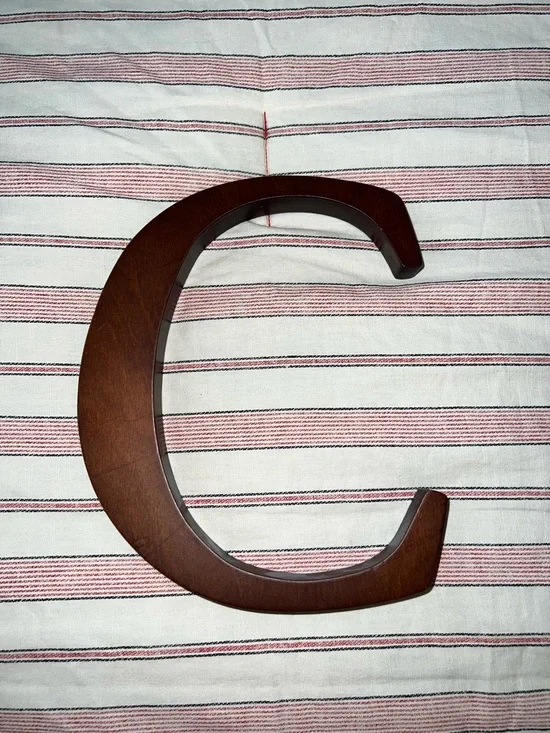 Pottery Barn Kids Wood Letter “C” - Dark Espresso Finish