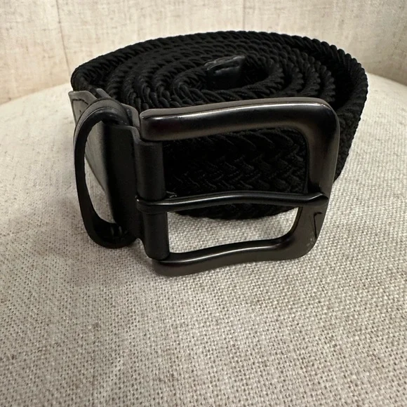 Nike Golf G Flex Woven Men’s 50”  XXL Black Belt Weave Stretch Sports Office EUC