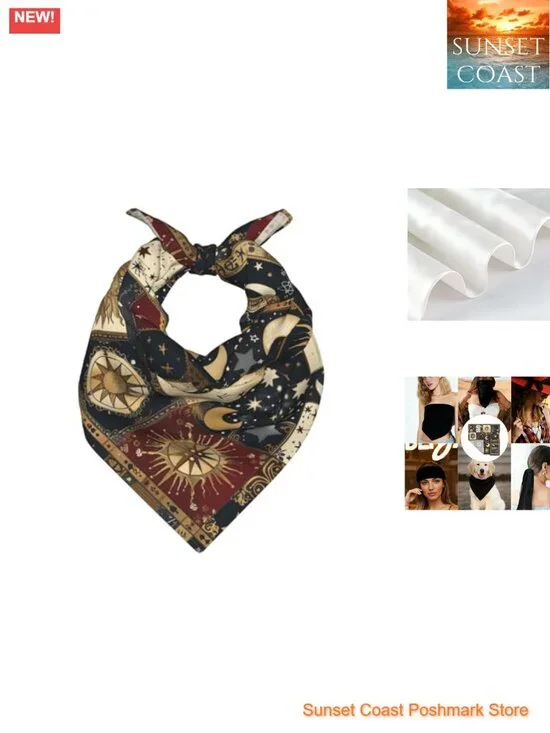 Silk Square Scarf Women Fashion Headscarf Bandana Multi-Purpose Neck Scarf