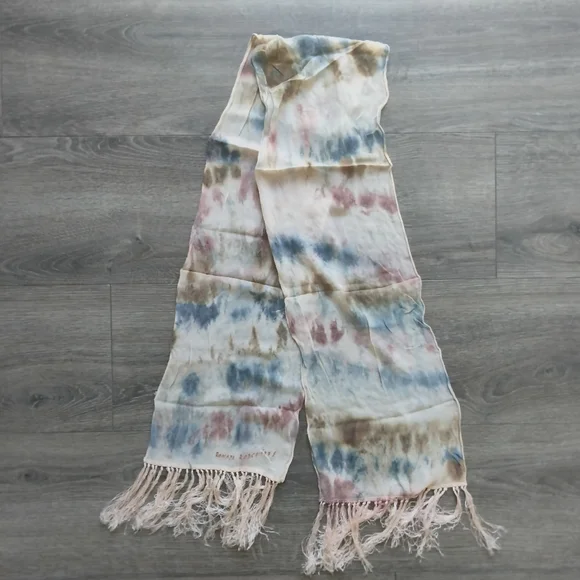 Renata 100% Silk Tie Dye Oblong Scarf 8