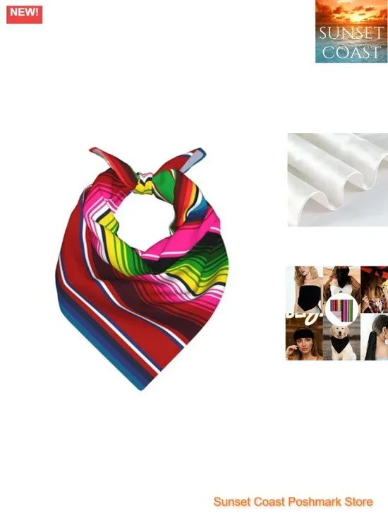 Silk Satin Square Scarf for Women Multi-Purpose Headscarf