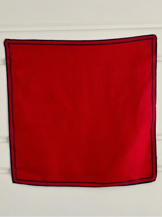 Vintage 100% Silk Square 19x19 Scarf Beautiful Jewel Toned Hand Rolled Edges