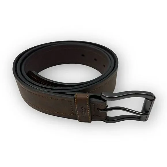 Dickies Brown Leather Casual Belt One Prong Men’s Size 46/48