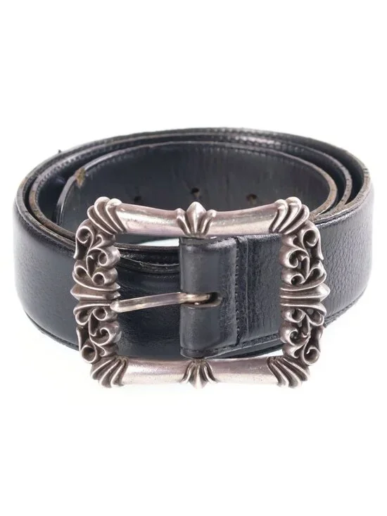 Chrome Hearts Blt Filigree Otj Buckle Leather Belt