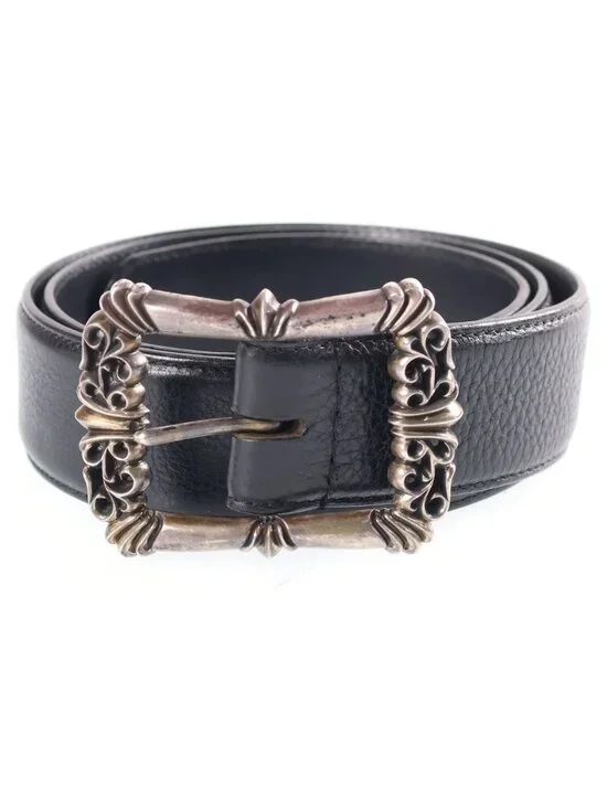 Chrome Hearts Blt Filigree Otj Buckle Leather Belt