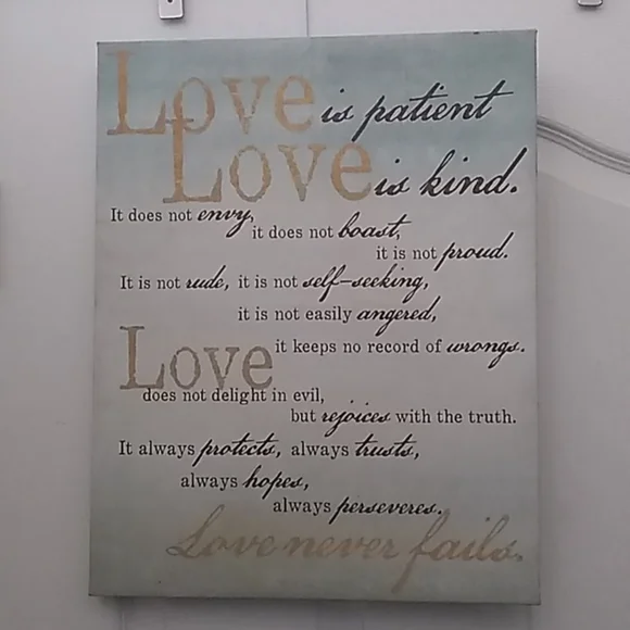 Love is patient