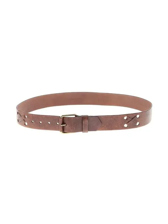 Lauren Ralph Lauren Brown Leather Belt Cross Detail Western XL