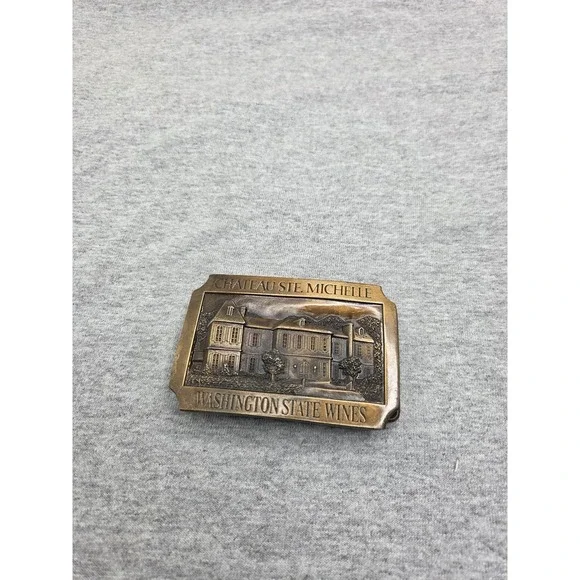 Vintage Chateau Ste Michelle Winery Wine Belt Buckle Limited 224 of 1000 Rare