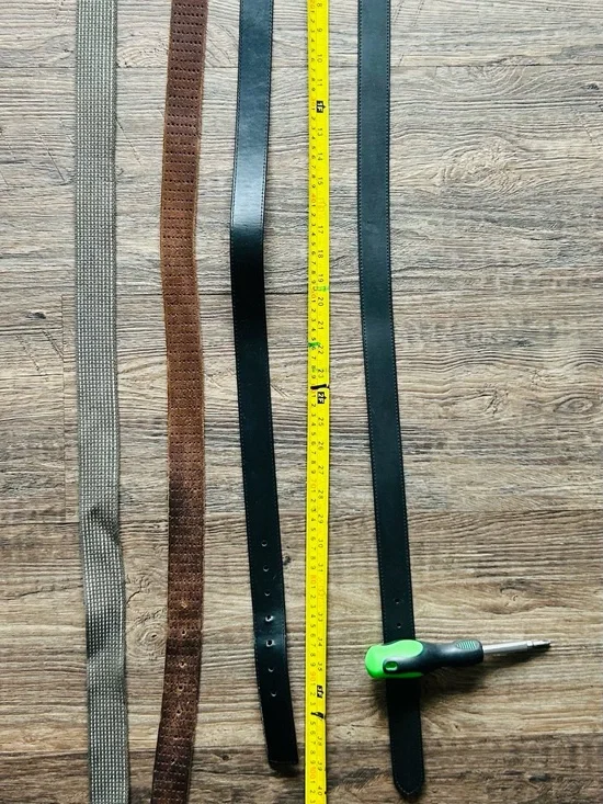4 Black and Brown Leather Men's Belt - Classic