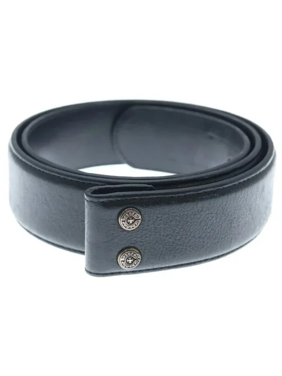 Chrome Hearts 1.5 Strap 1.5 Inch Horseshoe Rivets Leather Belt Black