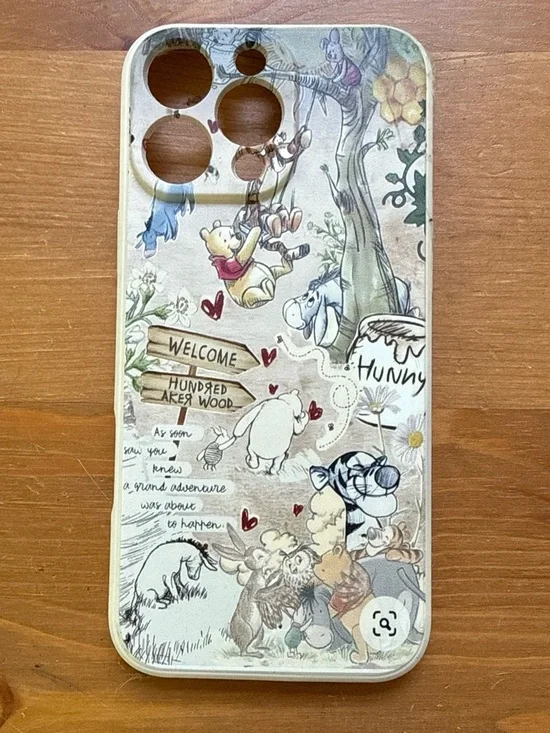 Winnie the Pooh Hundred Acre Wood Decorative Wall Art Panel - Cream Multi