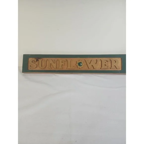 3D‎ Wooden Sunflower Hanging Sign Handpainted Made In The USA