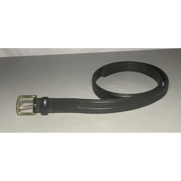 Men's‎ Black Leather Belt 8201 Size 42