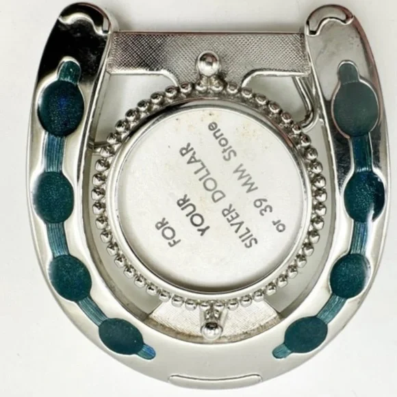 LARGE‎ SILVER DOLLAR BELT BUCKLE