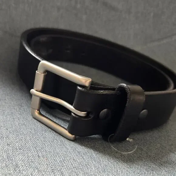 Texian Leathers Black Genuine Leather Belt Size 36 Made in USA