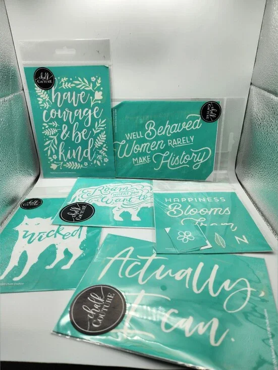 Lot Of 6 Chalk Transfers 5 X 7