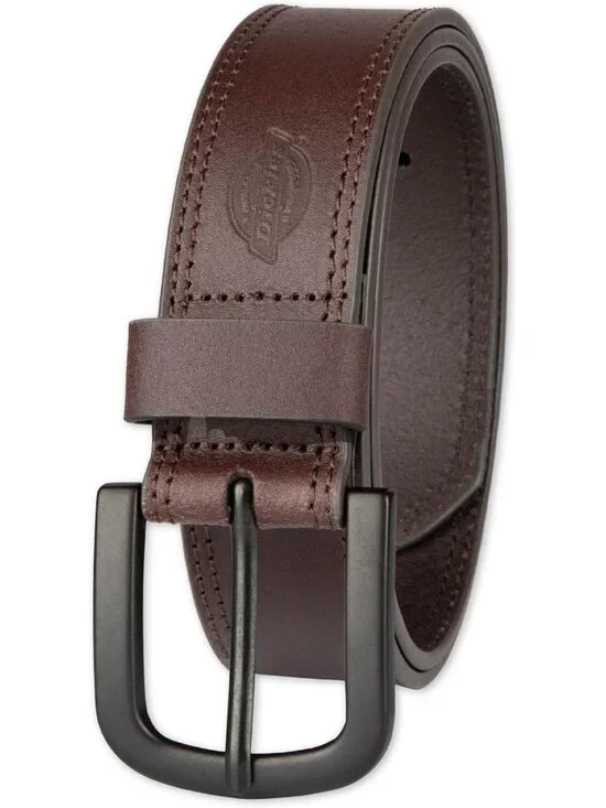 Genuine Leather Men's Casual Work Belt - Durable, Stylish, Adjustable Fit