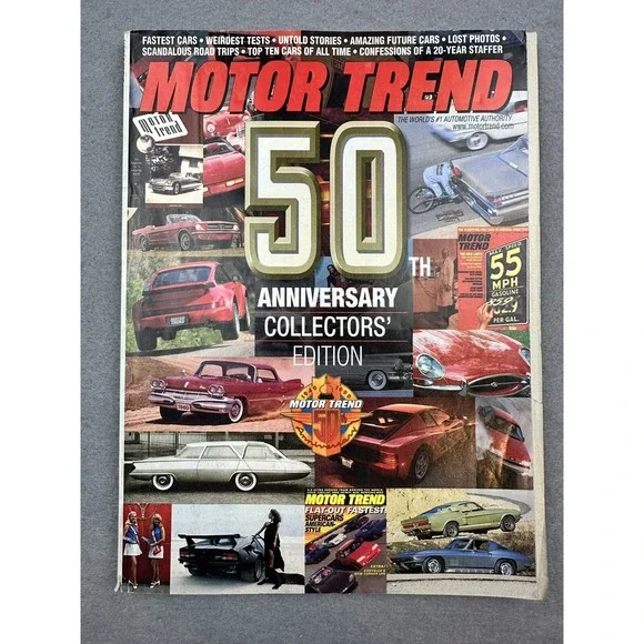 Motor Trend 50th Anniversary‎ Collectors  Edition With Bonus 1949 Premiere Issue