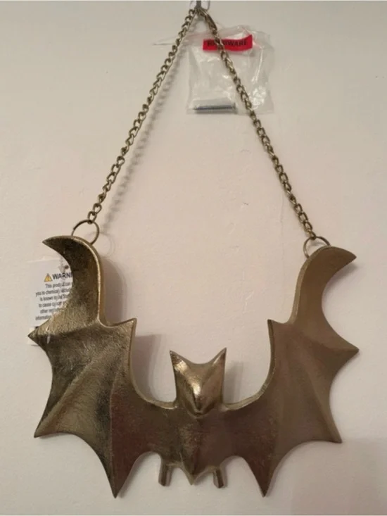 Gold Bat Wall Decor Hanging Accent