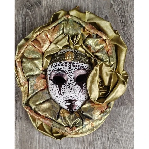 Vintage Anco‎ Ceramic Head Mask Art Decor Wall Hanging Customized Mardi Gra