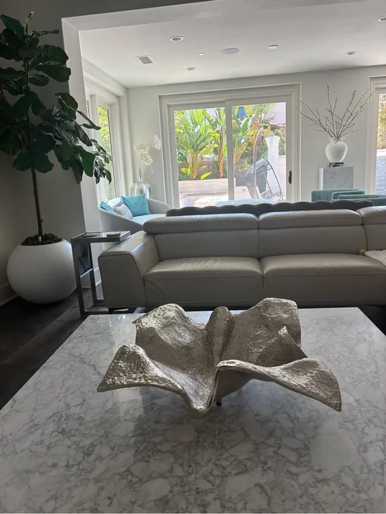 John-Richard Draped Fabric Square Bowl