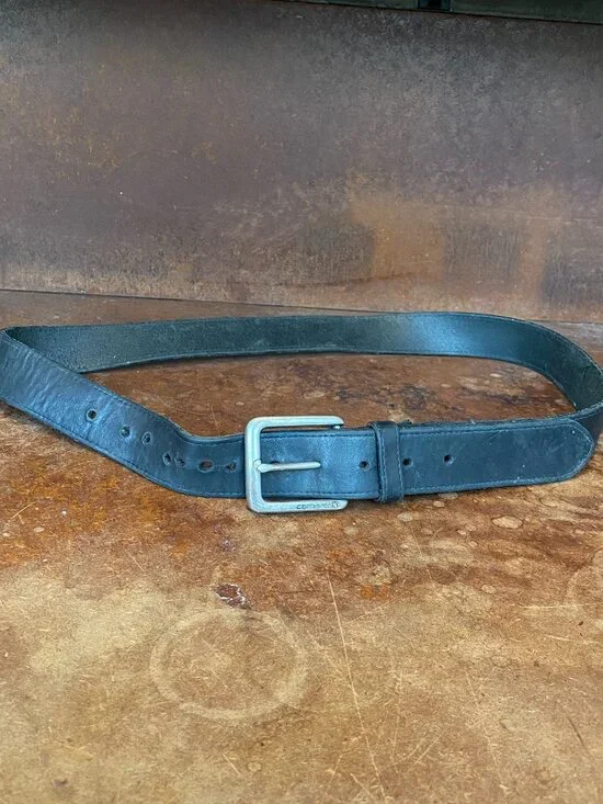 Carhartt Men’s Belt Size 40 Leather Distressed Black