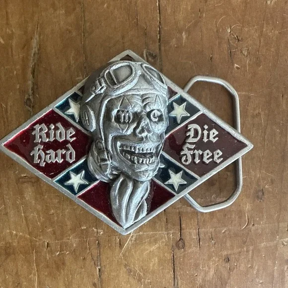 RIDE HARD DIE FREE‎ Great American Products BELT BUCKLE. 3096