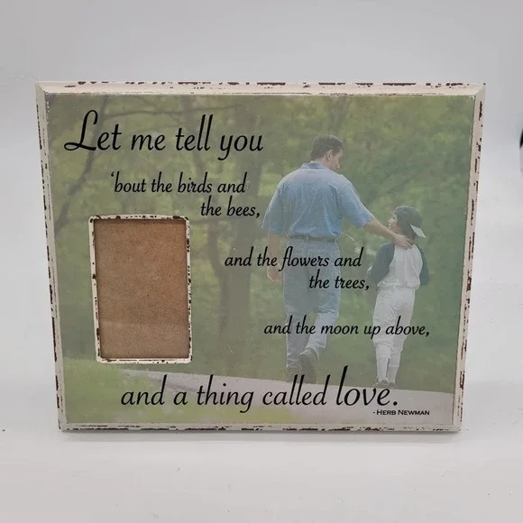 Wooden Dad Son Picture Frame Let Me Tell You ... Love Herman Christhomas 10