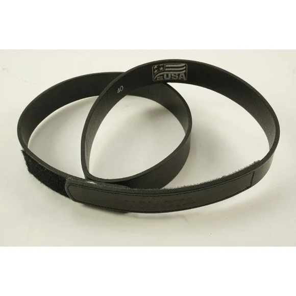 Vintage Toyota TRD Black Leather Racing‎ Belt 40 Quick Release Hook & Loop USA