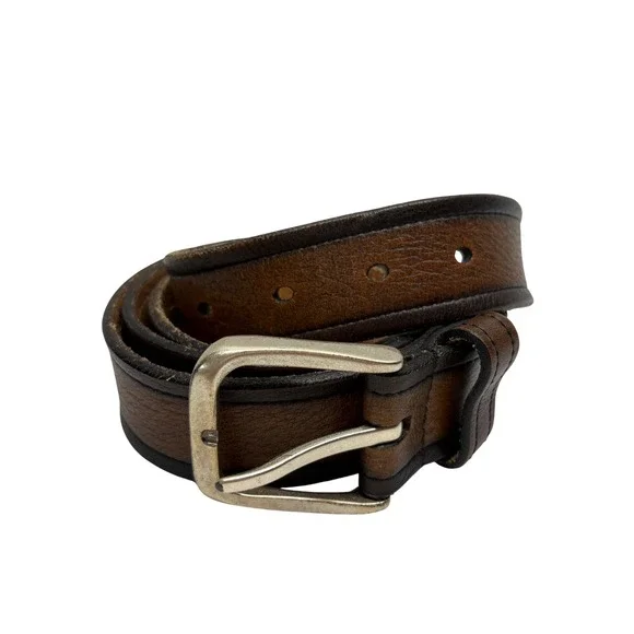 Allen Edmonds Belt Mens 42 Brown Leather Handcrafted Made in USA Heritage 19587