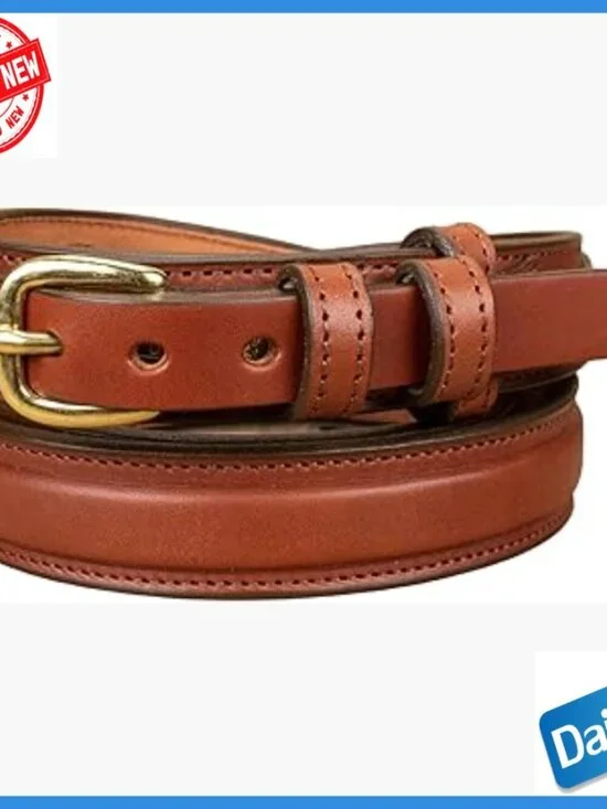 Men's English Bridle Leather Ranger Belt 1 1/4