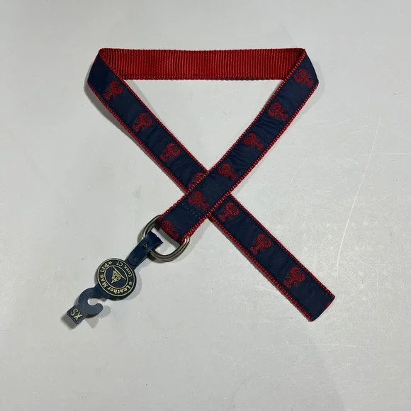 Leather Man Preppy Lobster Novelty‎ Print Old Money Mens XS Surcingle Belt New