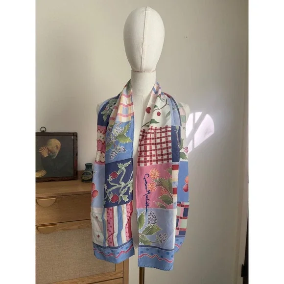 Cynthia Maccollum Patchwork Picnic‎ Silk Scarf | 58