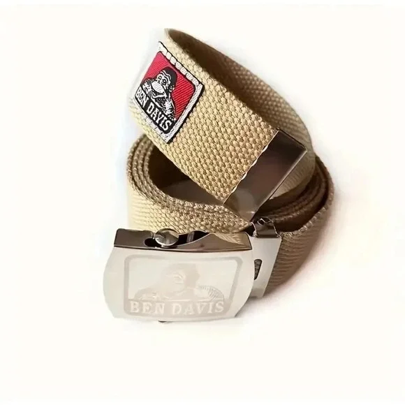Khaki adult Unisex men's women's quick release buckle webbed belt