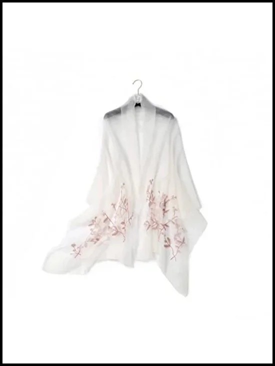 Wool Silk Pashmina Shawl Wrap Long Scarf