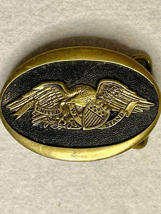 Heritage Mint Solid Brass Belt Buckle * American Eagle * 1975 * AI-798