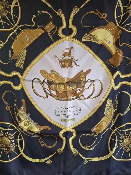 Hermès Silk Scarf - Springs Carré 90
